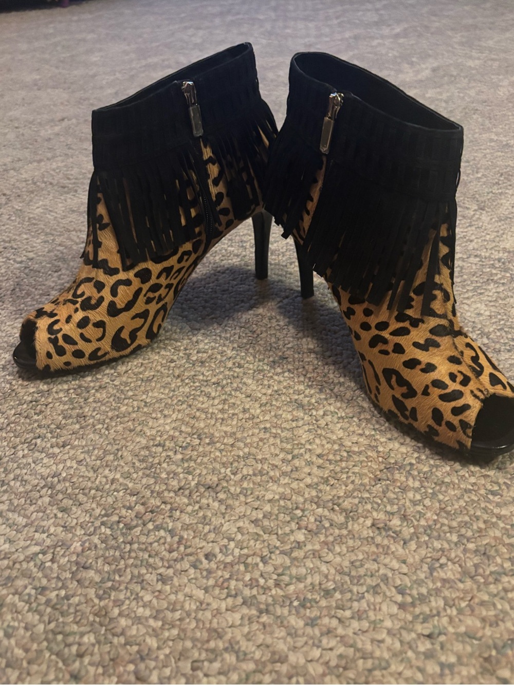 J. Renee’ Leopard Print Heels/Booties